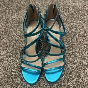Teal Blue High Heels